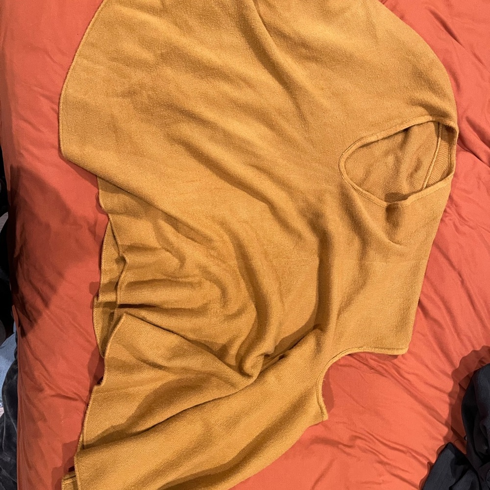 Mustard Yellow Sleeveless Knit Top